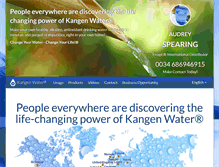 Tablet Screenshot of kangenenergy.com